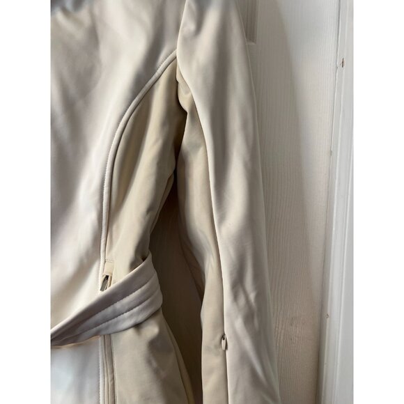 Oysho Womens Ski Jacket Coat Sz S Small Cream White Fitted Hooded 0285/626 NWT - Picture 4 of 8